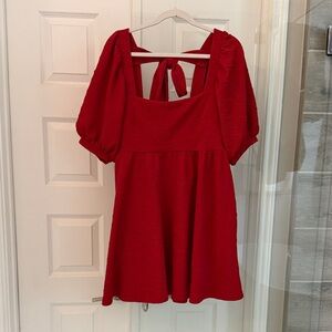 Free People Red Casual Dress